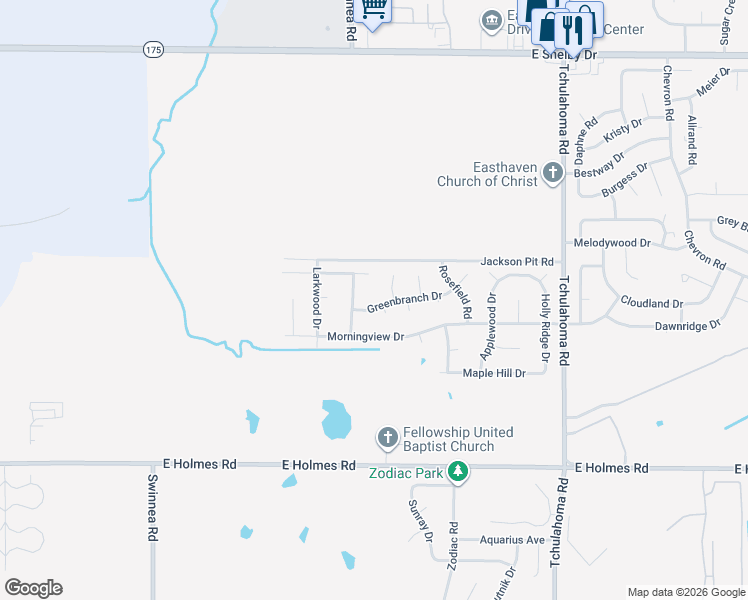 map of restaurants, bars, coffee shops, grocery stores, and more near 3037 Greenbranch Drive in Memphis