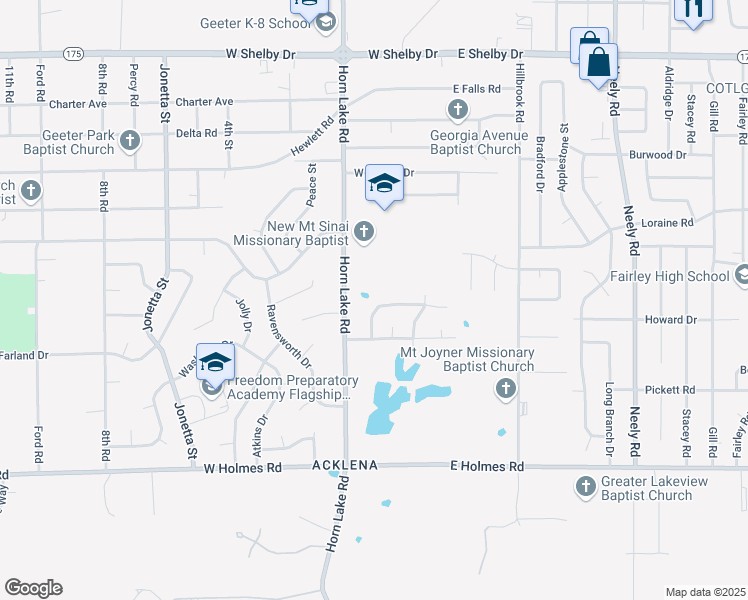 map of restaurants, bars, coffee shops, grocery stores, and more near 86 Otsego Drive in Memphis