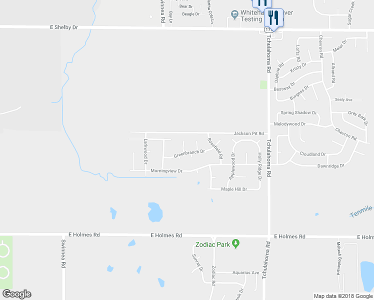 map of restaurants, bars, coffee shops, grocery stores, and more near 4967 Lazybrook Cove in Memphis