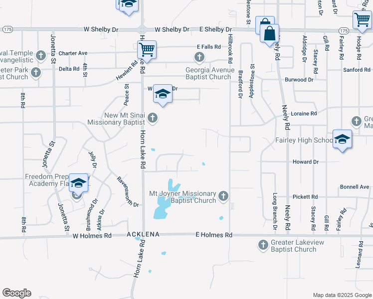 map of restaurants, bars, coffee shops, grocery stores, and more near 4982 Applewhite Lane in Memphis