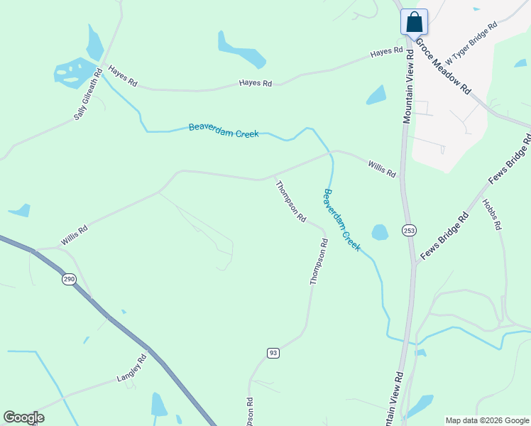 map of restaurants, bars, coffee shops, grocery stores, and more near 425 Thompson Road in Taylors