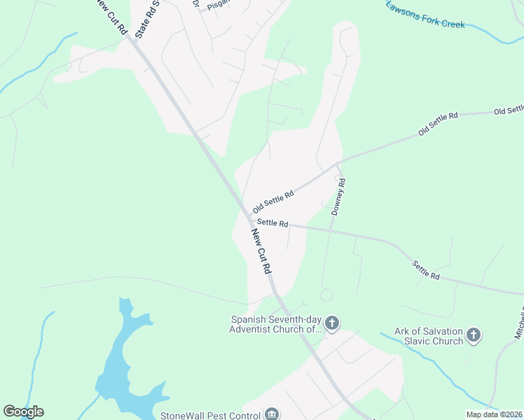 map of restaurants, bars, coffee shops, grocery stores, and more near 160 Old Settle Road in Inman