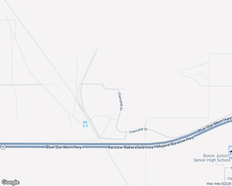 map of restaurants, bars, coffee shops, grocery stores, and more near 25807 Cherryhill Drive in Boron