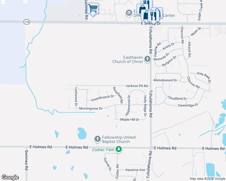 map of restaurants, bars, coffee shops, grocery stores, and more near 4964 Rosefield Road in Memphis