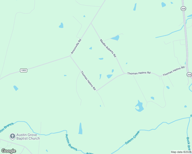 map of restaurants, bars, coffee shops, grocery stores, and more near 4511 Thomas Helms Road in Marshville