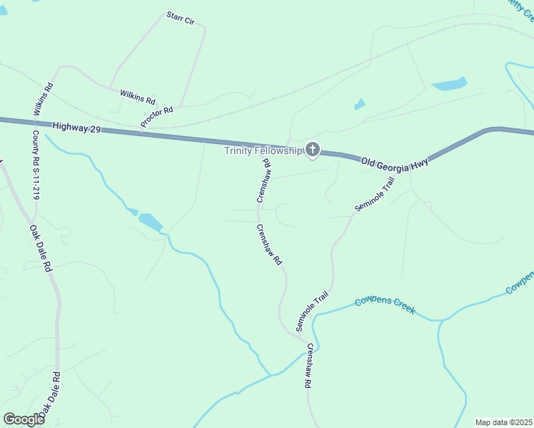 map of restaurants, bars, coffee shops, grocery stores, and more near 152-164 Crenshaw Road in Cowpens