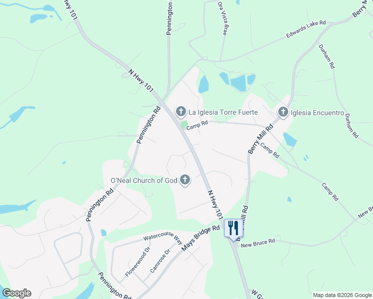 map of restaurants, bars, coffee shops, grocery stores, and more near 200 Clearridge Way in Greer