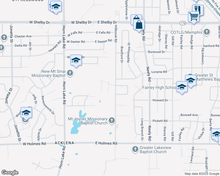 map of restaurants, bars, coffee shops, grocery stores, and more near 4956 Tiergarten Street in Memphis