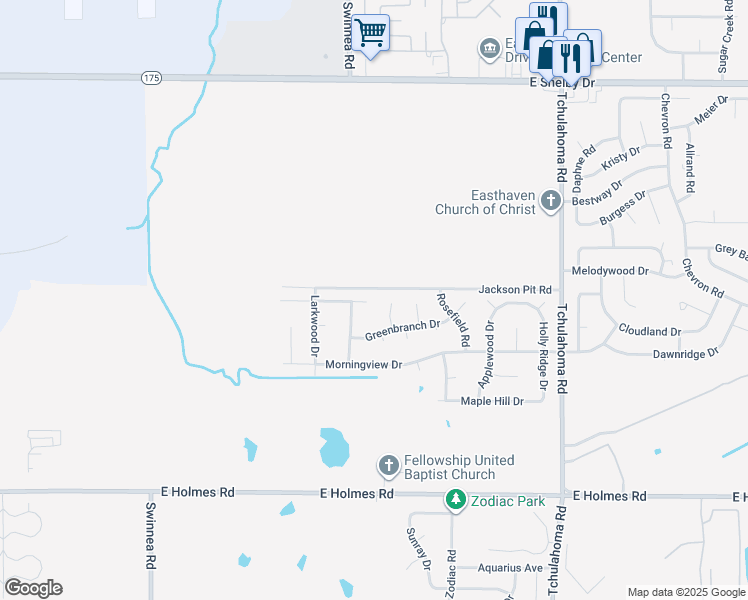map of restaurants, bars, coffee shops, grocery stores, and more near 3034 Meadowfair Road in Memphis