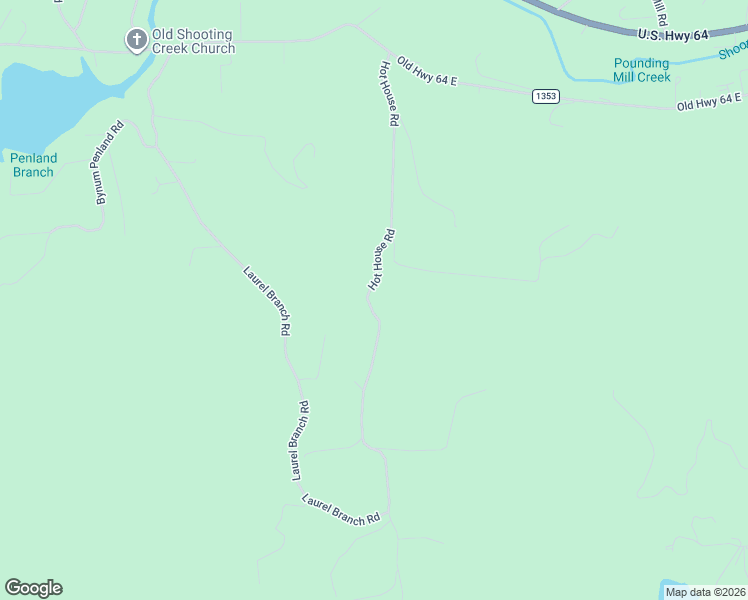 map of restaurants, bars, coffee shops, grocery stores, and more near 625 Hot House Road in Hayesville