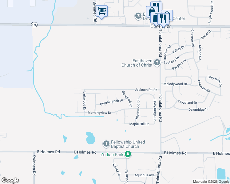 map of restaurants, bars, coffee shops, grocery stores, and more near 4967 Lazybrook Cove in Memphis