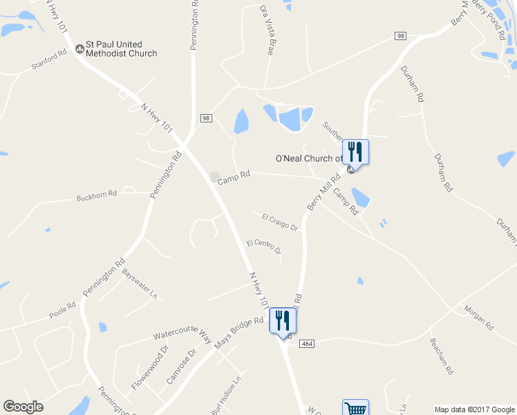 map of restaurants, bars, coffee shops, grocery stores, and more near 112 El Craigo Drive in Greer