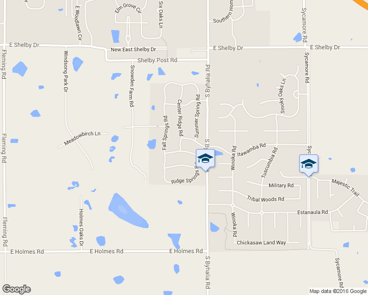 map of restaurants, bars, coffee shops, grocery stores, and more near 622 Ridge Peaks Drive in Collierville