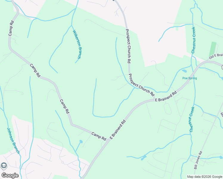 map of restaurants, bars, coffee shops, grocery stores, and more near 3611 Prospect Church Road in Apison