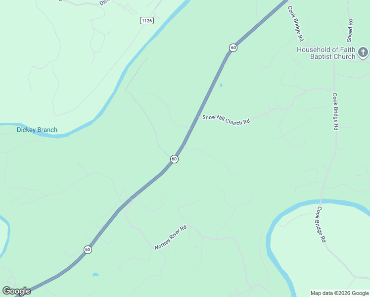 map of restaurants, bars, coffee shops, grocery stores, and more near 983-1007 Highway 60 in Murphy