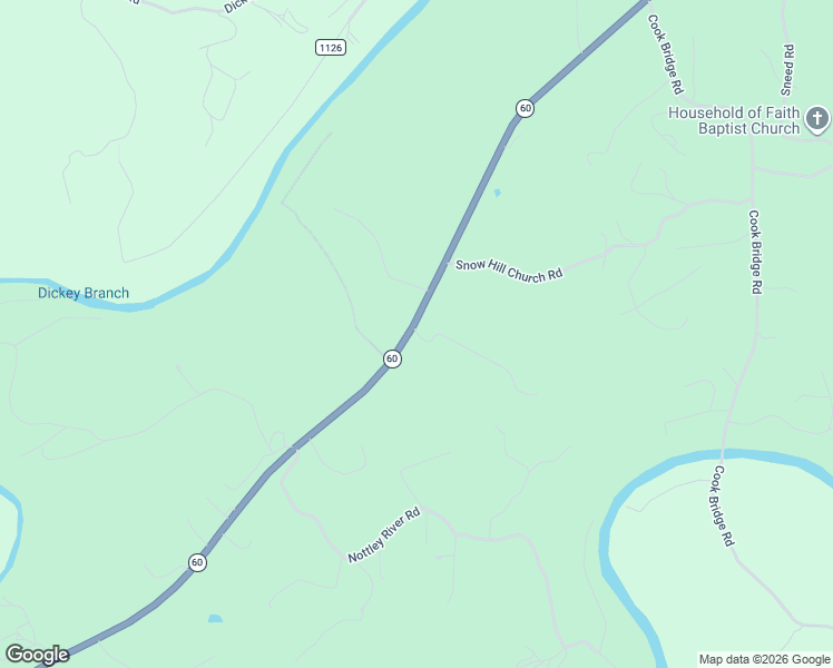 map of restaurants, bars, coffee shops, grocery stores, and more near 983-1007 Highway 60 in Murphy