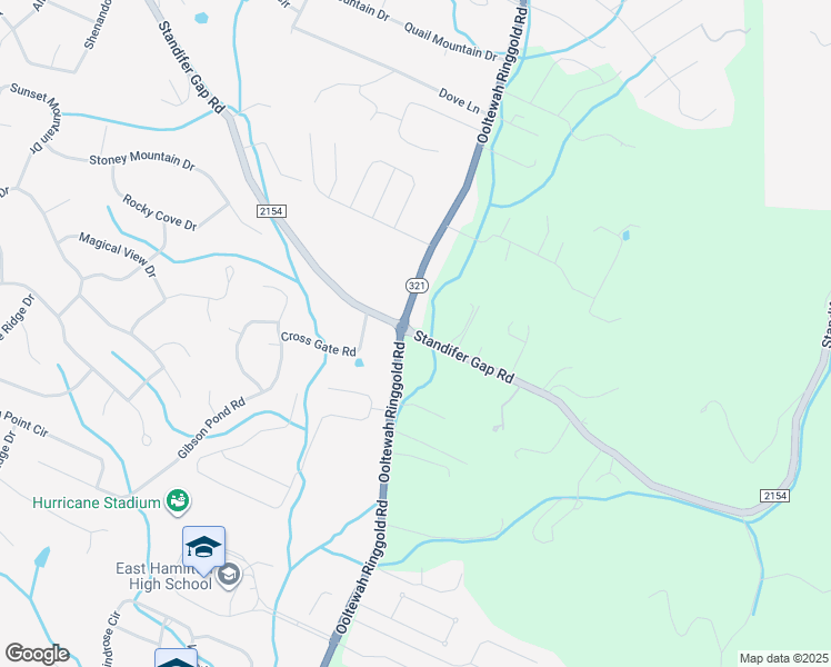 map of restaurants, bars, coffee shops, grocery stores, and more near 9208 Standifer Gap Road in Ooltewah