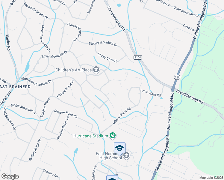 map of restaurants, bars, coffee shops, grocery stores, and more near 730 Morning Shadows Drive in Chattanooga