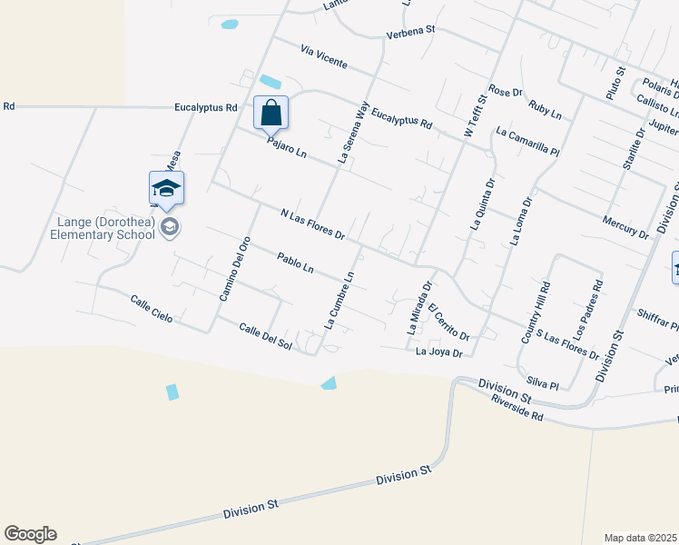map of restaurants, bars, coffee shops, grocery stores, and more near 220 Pablo Lane in Nipomo