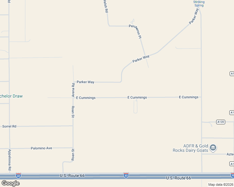 map of restaurants, bars, coffee shops, grocery stores, and more near 50 East Cummings in Moriarty