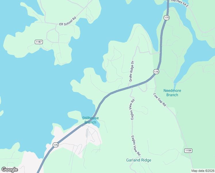 map of restaurants, bars, coffee shops, grocery stores, and more near 257 McCracken Cove in Hayesville