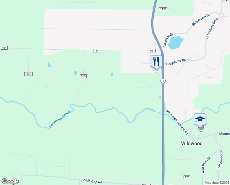 map of restaurants, bars, coffee shops, grocery stores, and more near 15571 Greystone Boulevard in Cabot
