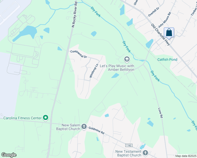 map of restaurants, bars, coffee shops, grocery stores, and more near 1600 Sumpter Lane in Monroe