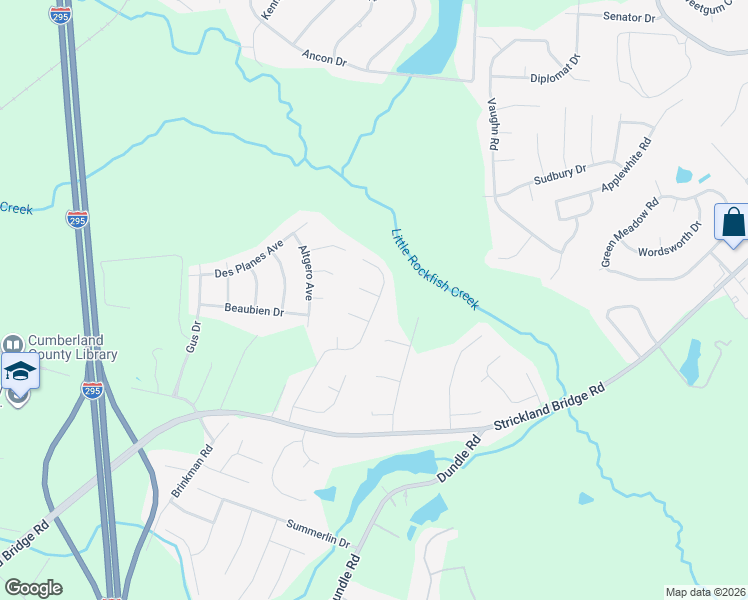 map of restaurants, bars, coffee shops, grocery stores, and more near 7009 Dalehead Court in Fayetteville