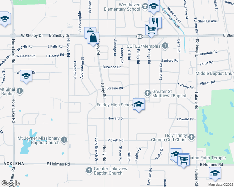 map of restaurants, bars, coffee shops, grocery stores, and more near 300 Summerwood Avenue in Memphis