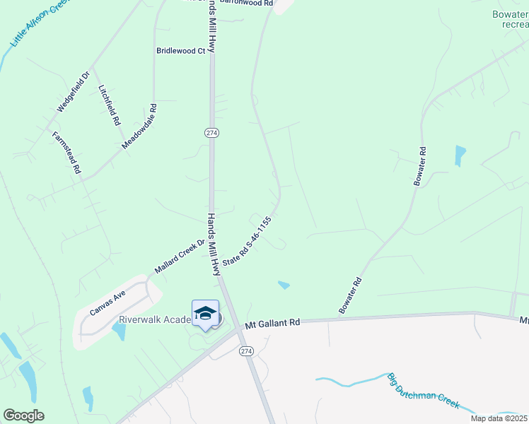 map of restaurants, bars, coffee shops, grocery stores, and more near 1421 Allison Circle in Rock Hill