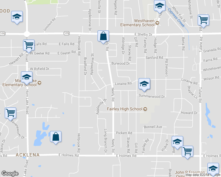 map of restaurants, bars, coffee shops, grocery stores, and more near 260 Summerwood Avenue in Memphis