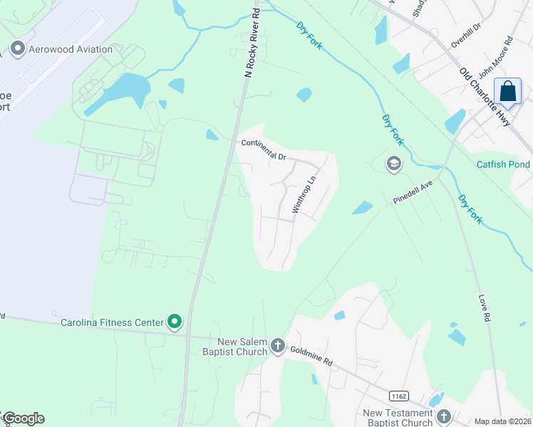 map of restaurants, bars, coffee shops, grocery stores, and more near 1502 Williamsburg Lane in Monroe