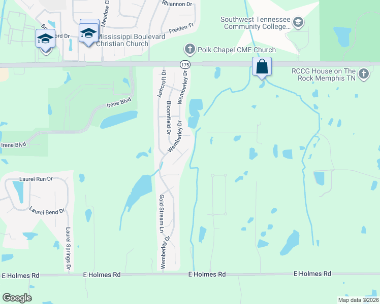 map of restaurants, bars, coffee shops, grocery stores, and more near 4914 Whitfall Cove North in Memphis