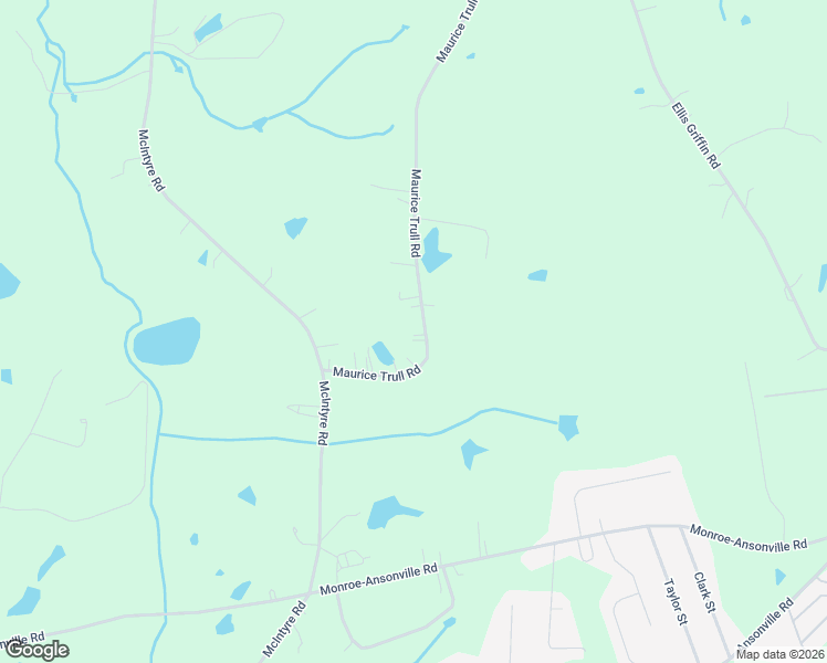 map of restaurants, bars, coffee shops, grocery stores, and more near 1615 Maurice Trull Road in Wingate