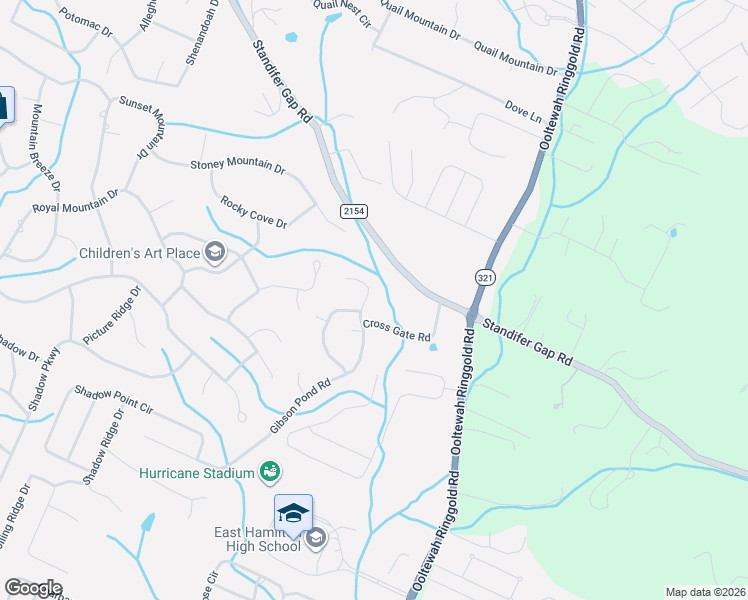 map of restaurants, bars, coffee shops, grocery stores, and more near 608 Gibson Pond Road in Chattanooga