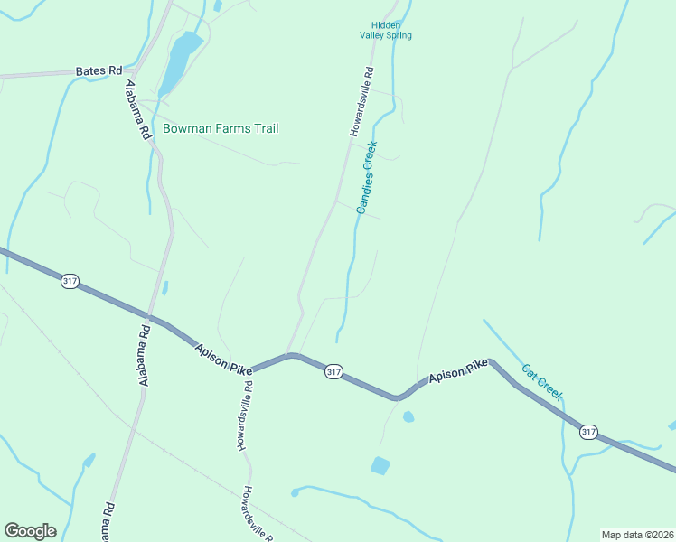 map of restaurants, bars, coffee shops, grocery stores, and more near 4761 Gates Lane in Apison