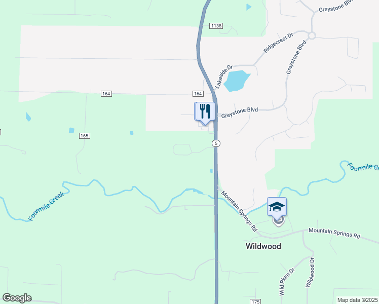 map of restaurants, bars, coffee shops, grocery stores, and more near 15351 Arkansas 5 in Cabot