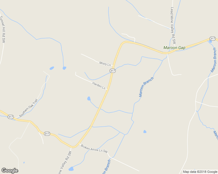 map of restaurants, bars, coffee shops, grocery stores, and more near 500 Weatherly Switch Road Southwest in Cleveland