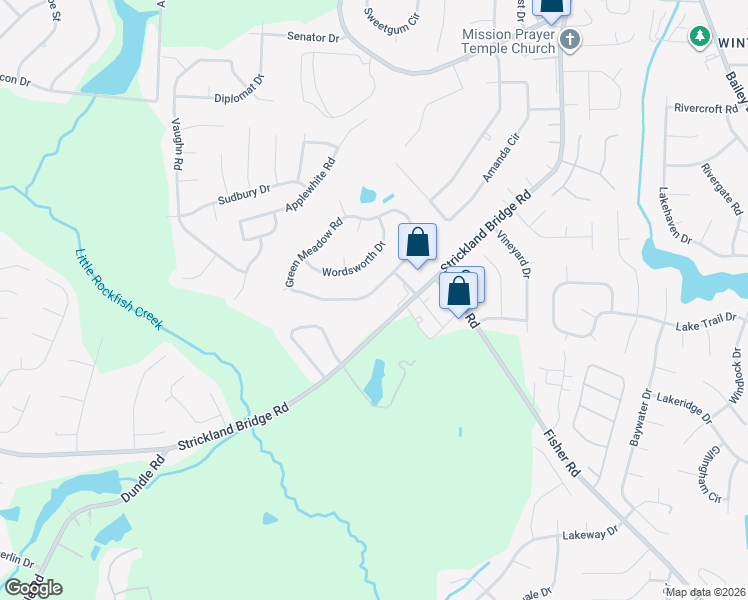 map of restaurants, bars, coffee shops, grocery stores, and more near 6525 Green Meadow Drive in Fayetteville