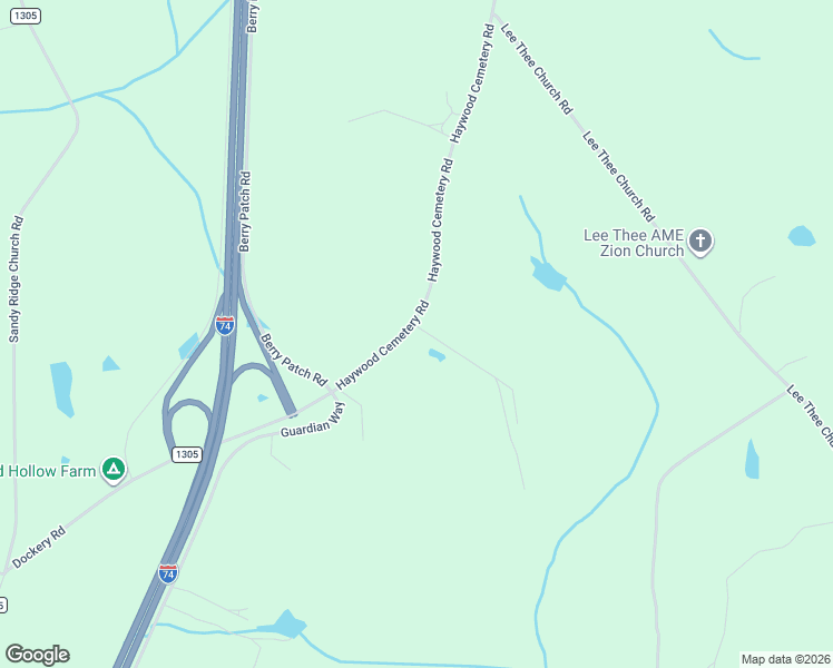 map of restaurants, bars, coffee shops, grocery stores, and more near 186 Haywood Cemetery Road in Rockingham