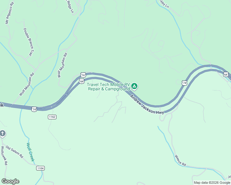 map of restaurants, bars, coffee shops, grocery stores, and more near 270 Oak Ridge Estates in Murphy