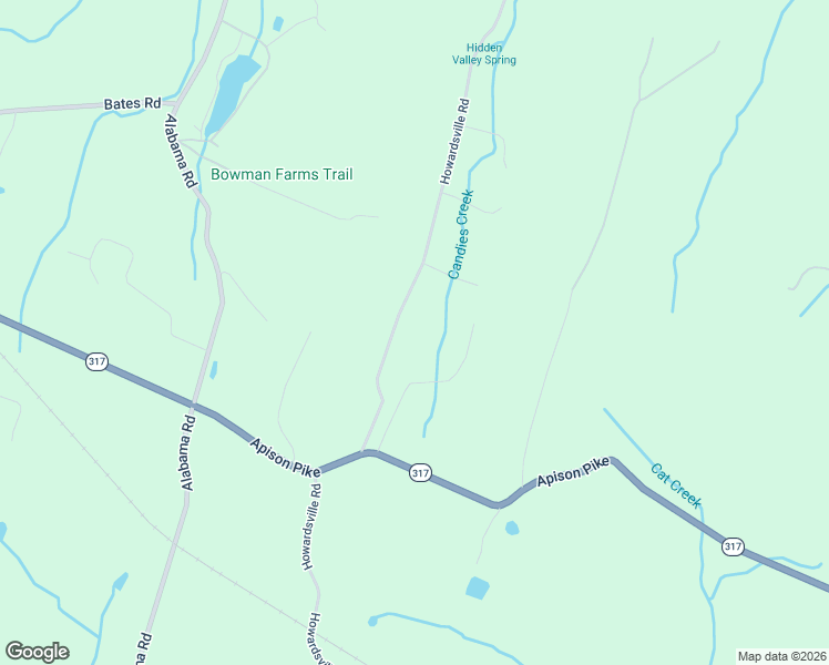 map of restaurants, bars, coffee shops, grocery stores, and more near 4761 Gates Lane in Apison