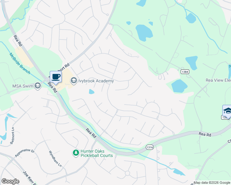 map of restaurants, bars, coffee shops, grocery stores, and more near 815 Beckford Glen Drive in Waxhaw