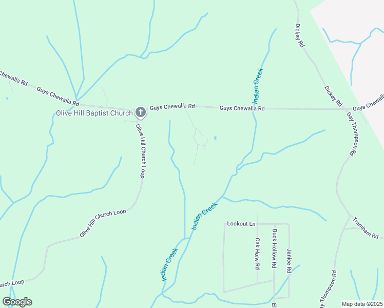 map of restaurants, bars, coffee shops, grocery stores, and more near 111 Steward Lane in Ramer