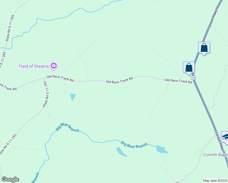 map of restaurants, bars, coffee shops, grocery stores, and more near 271 Old Race Track Road in Gaffney