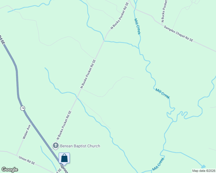 map of restaurants, bars, coffee shops, grocery stores, and more near 1969 Bucks Pocket Road Southeast in Old Fort