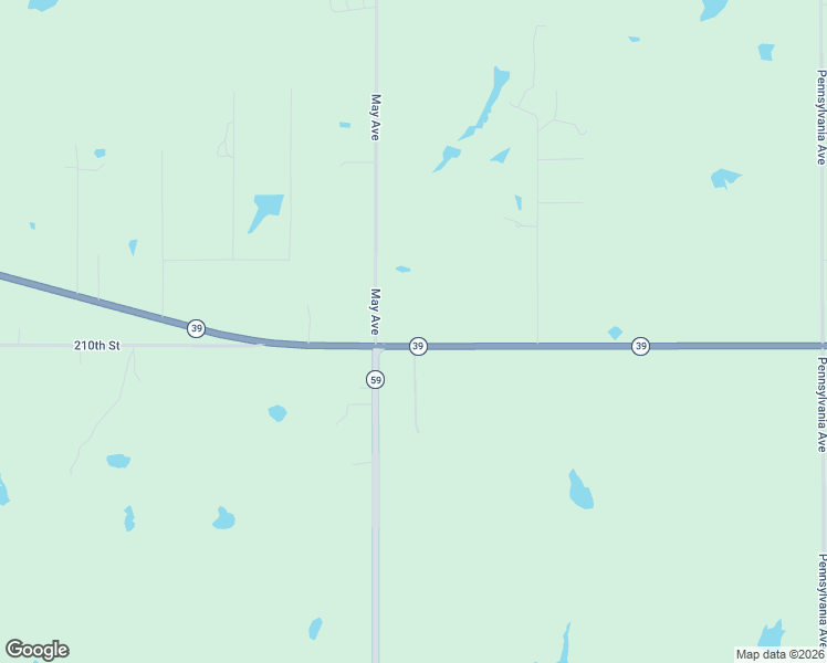 map of restaurants, bars, coffee shops, grocery stores, and more near 16105 Oklahoma 39 in Purcell