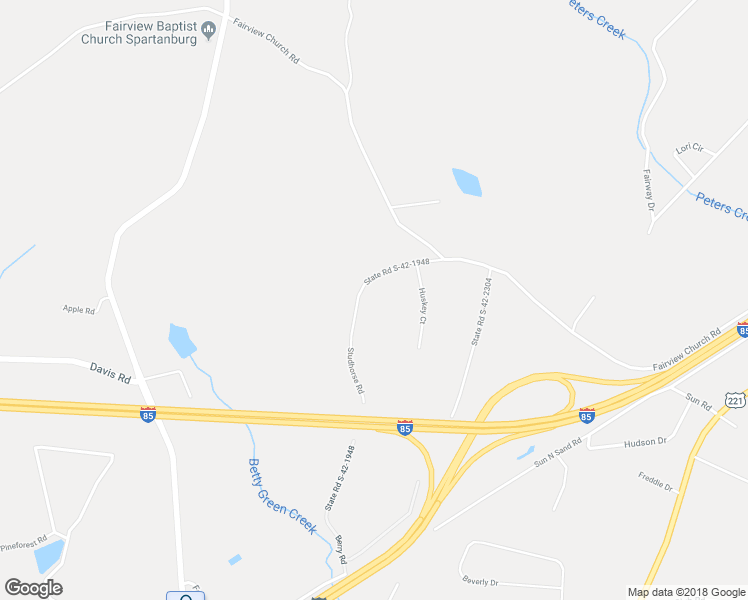 map of restaurants, bars, coffee shops, grocery stores, and more near 366 Studhorse Road in Spartanburg