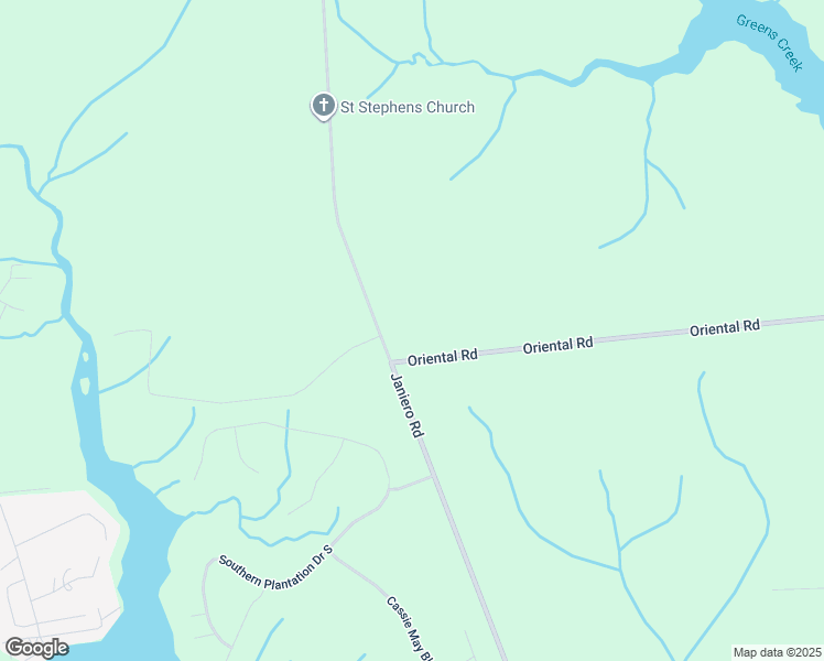 map of restaurants, bars, coffee shops, grocery stores, and more near 3000 Oriental Road in Oriental