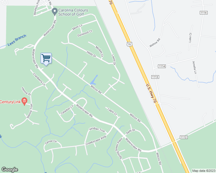 map of restaurants, bars, coffee shops, grocery stores, and more near 201 Timothy Court in New Bern